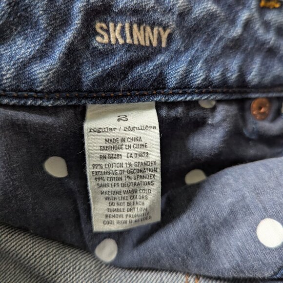 American Eagle Distressed Skinny Jeans - Size: 2 Regular - Picture 5 of 5